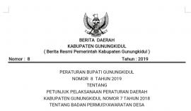 Peraturan Bupati tentang Petunjuk Pelaksanaan Peraturan Daerah Nomor 7 Tahun 2018 tentang Badan Perm