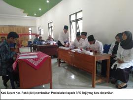 Selesai Diresmikan, BPD Beji Langsung di Beri Pembekalan