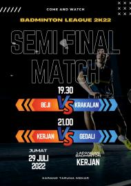 Semifinal, Porduk Cabang Badminton Bakal Seru