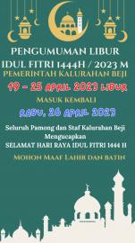 Libur  Idul Fitri 1444 H